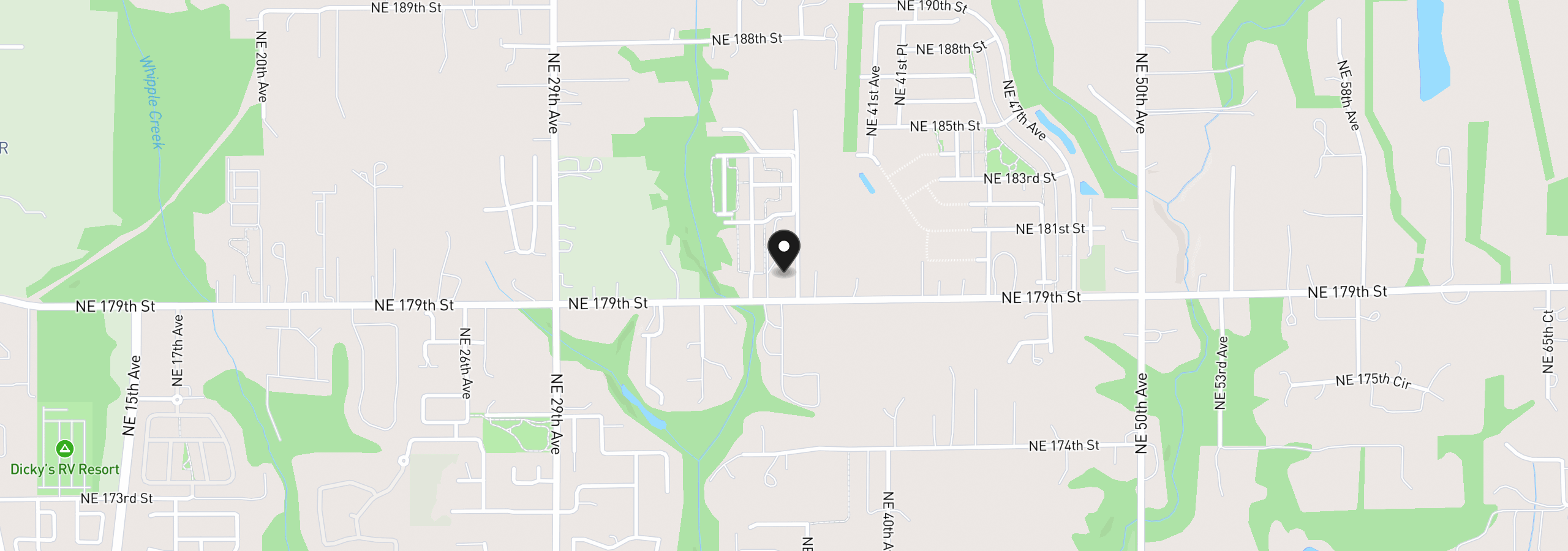 Map showing the location of 17913 NE 35th Ave, Ridgefield, Wa 98642