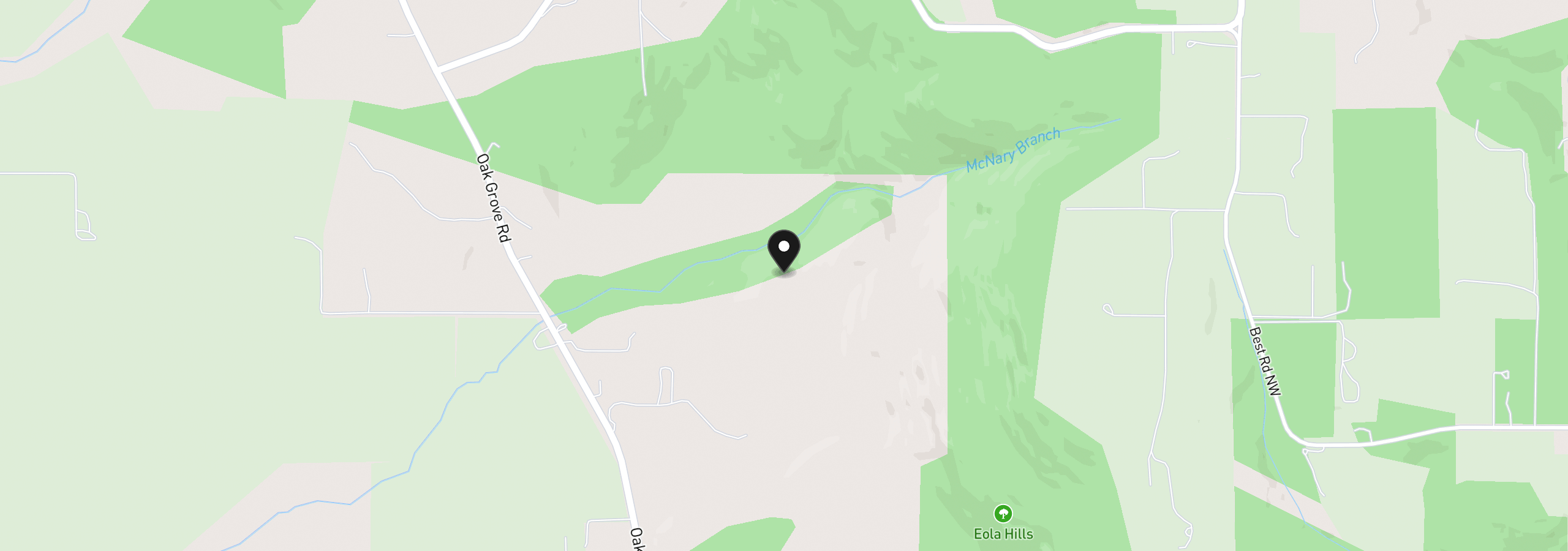 Map showing the location of 1000 N Oak Grove Rd NW, Salem, OR 97304