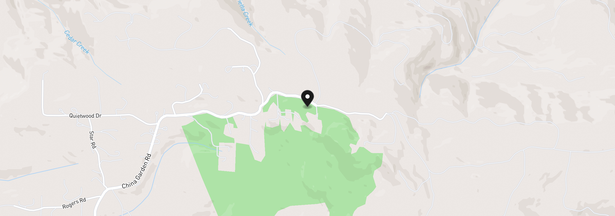 Map showing the location of 2519 China Garden Rd, Kalama, Wa 98625