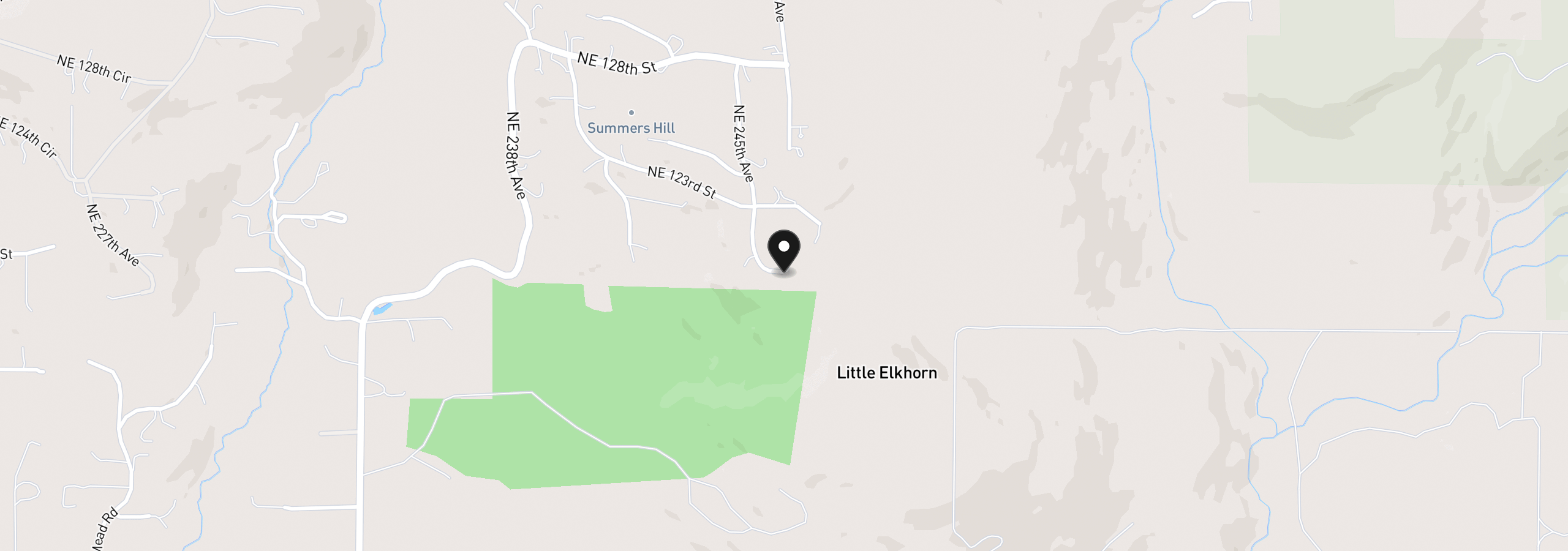 Map showing the location of 12016 NE 245th Ct, Brush Prairie, Wa 98606