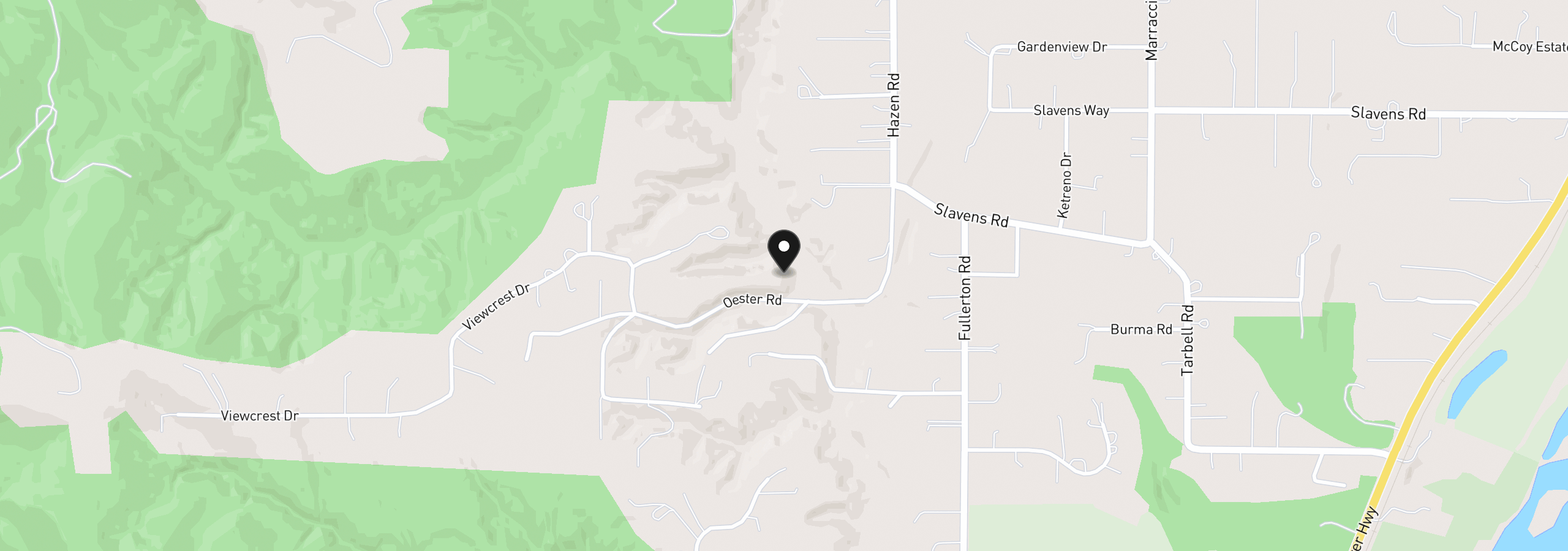 Map showing the location of 0 Oester Rd, Warren, OR 97053