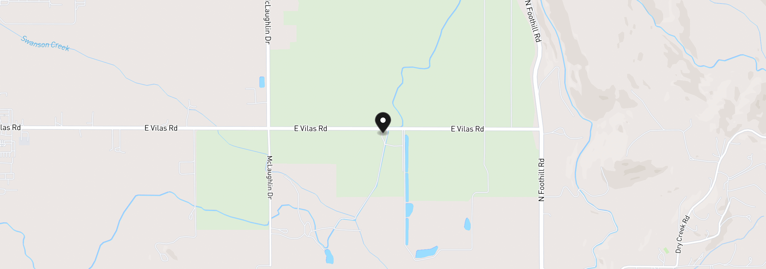 Map showing the location of 2938 E Vilas Rd, Medford, OR 97501