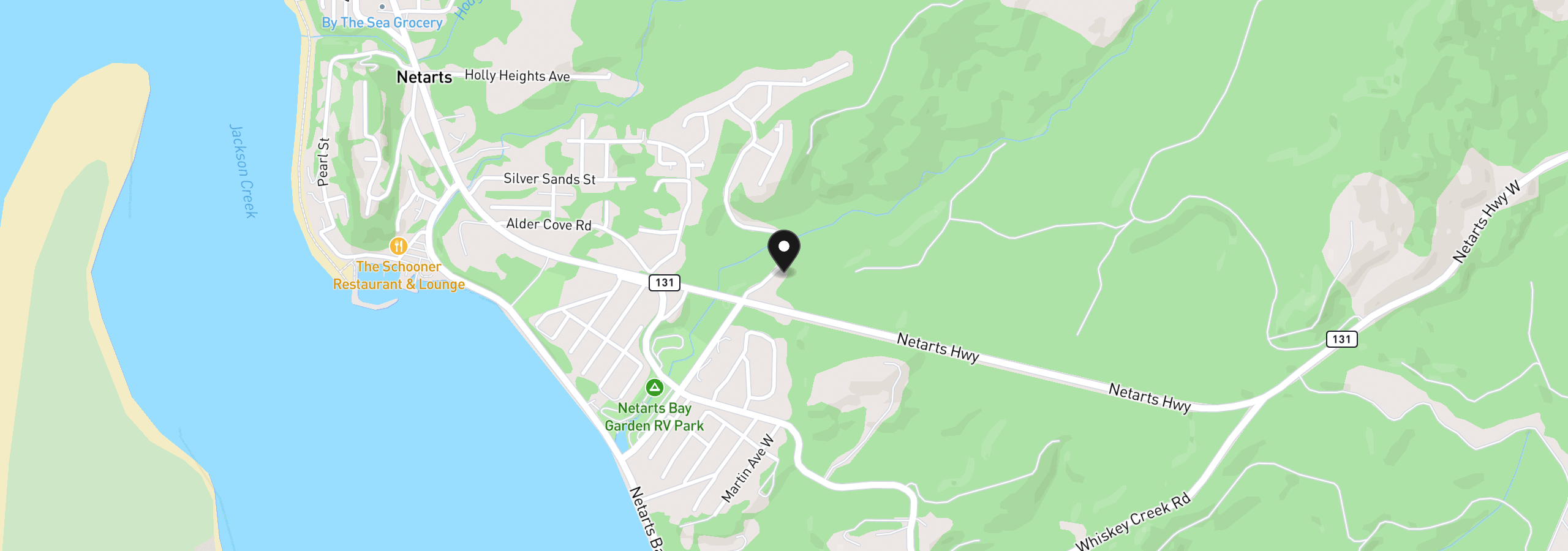 Map showing the location of 1935 Ocean Highlands Pkwy, Netarts, OR 97143