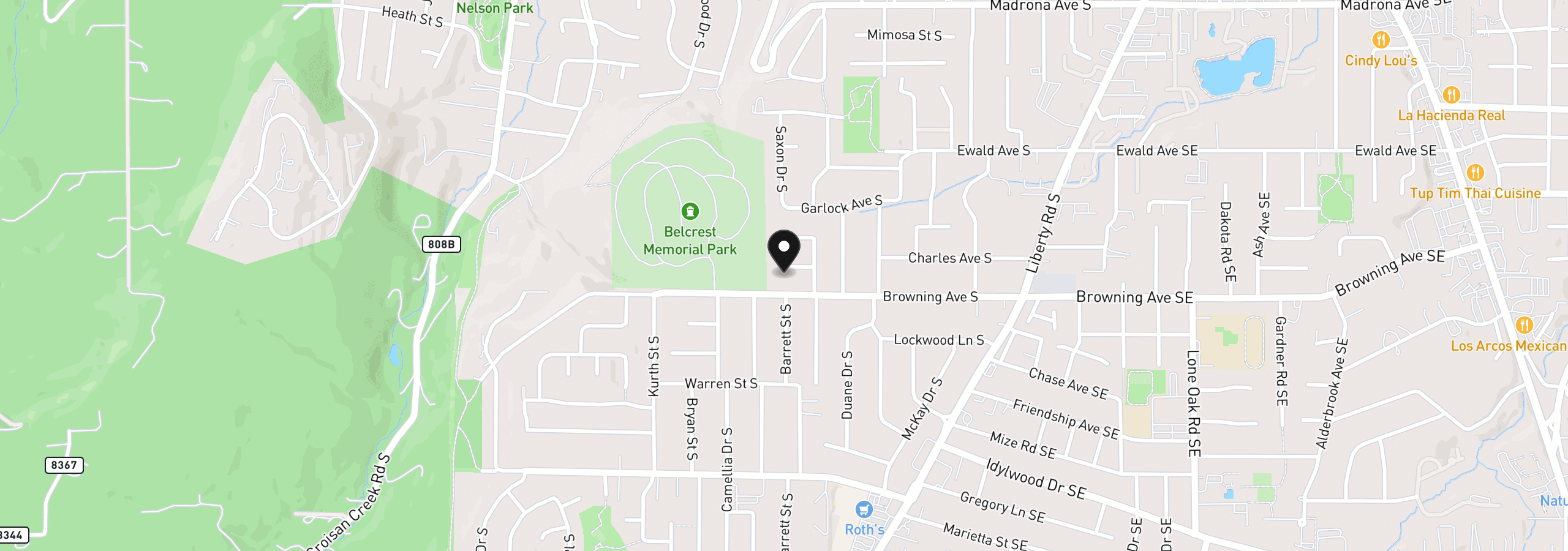 Map showing the location of 1086 Hanover Ct, Salem, OR 97302