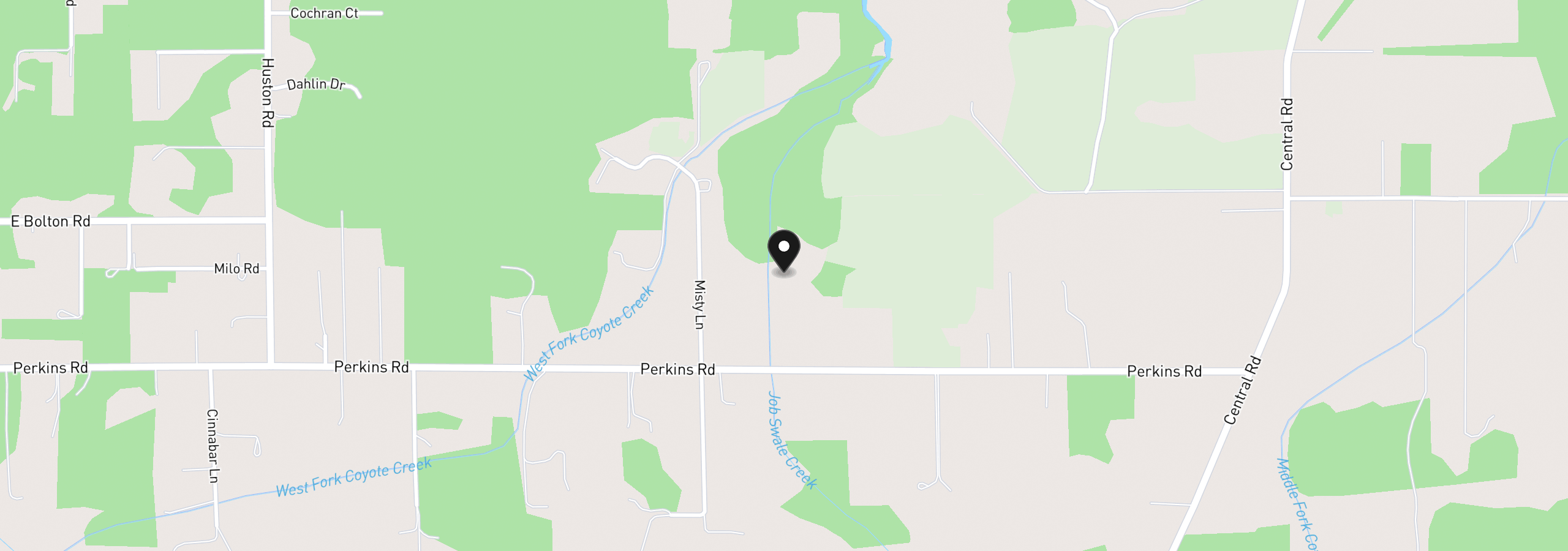 Map showing the location of 26095 Perkins Rd, Veneta, OR 97487