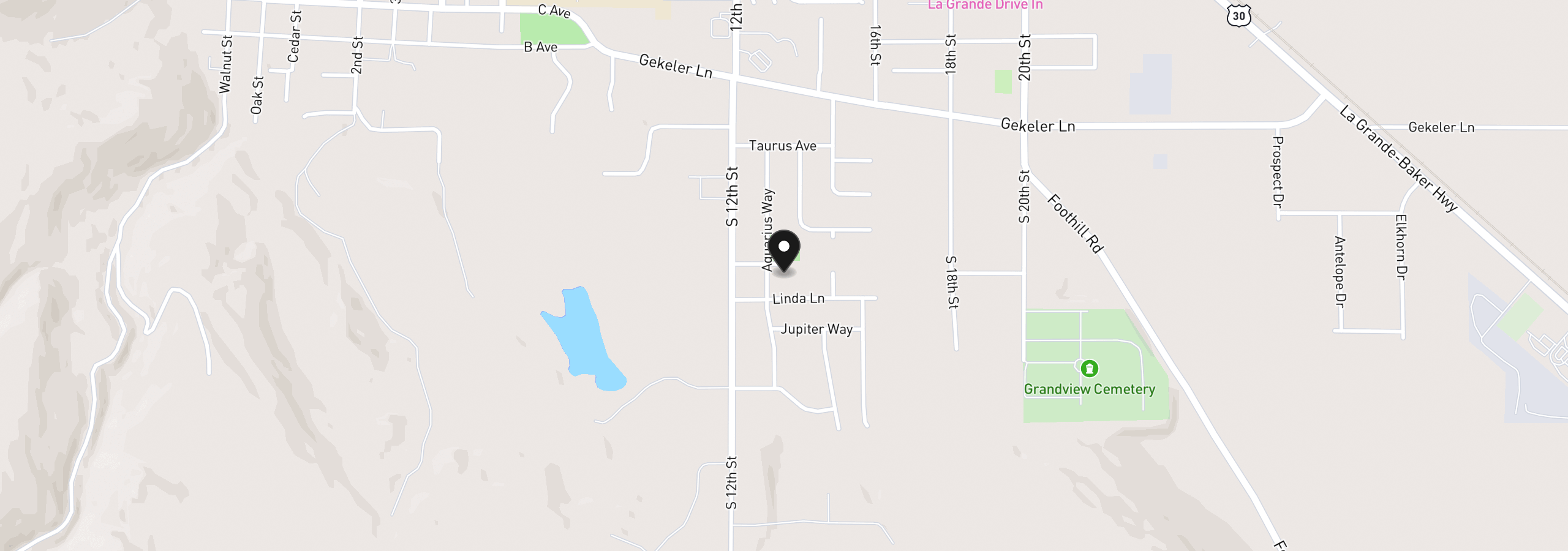 Map showing the location of 11800 Gemini, La Grande, OR 97850