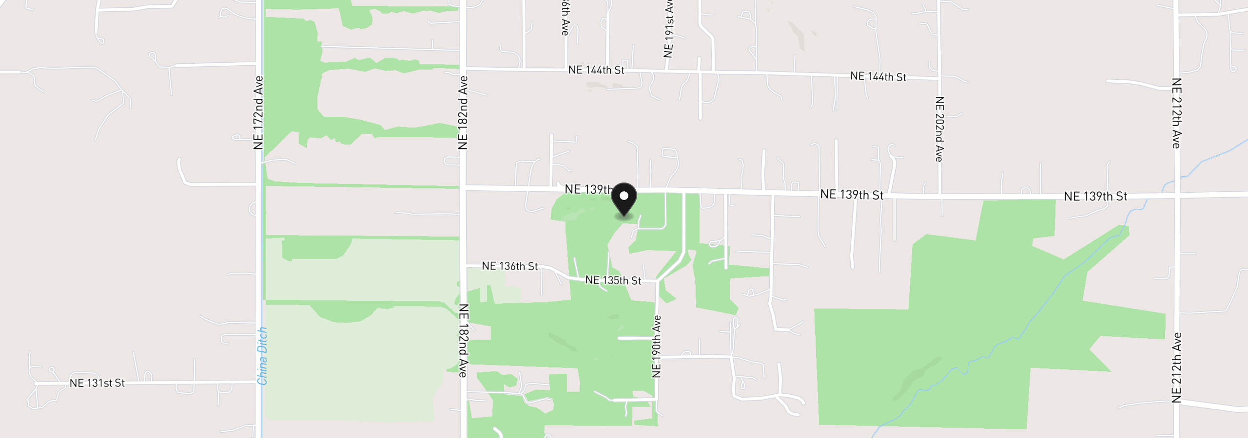 Map showing the location of 19009 NE 139th St, Brush Prairie, Wa 98606