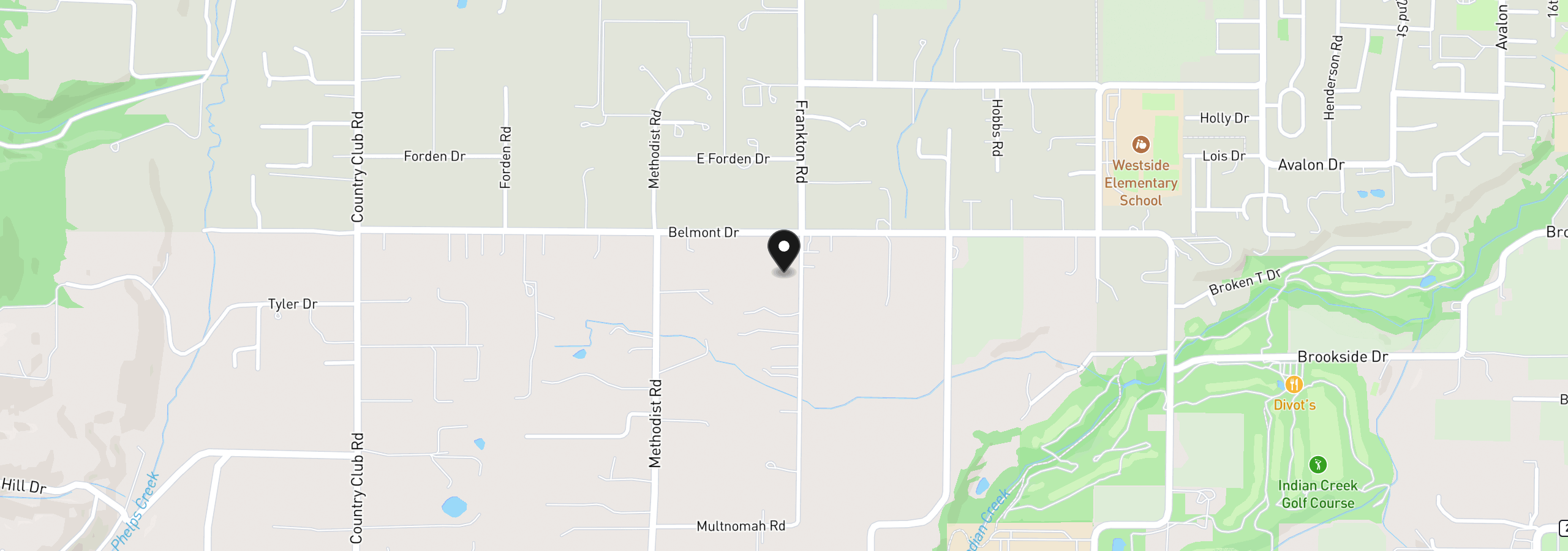 Map showing the location of Multnomah Rd 00309, Hood River, OR 97031