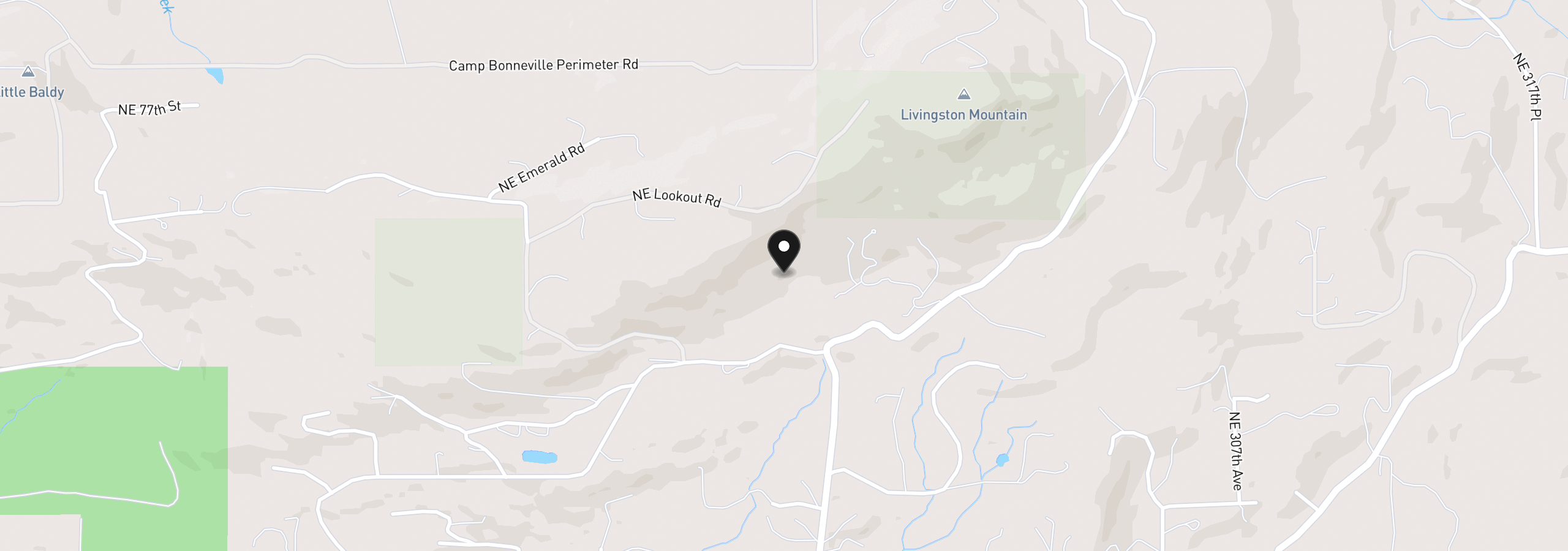 Map showing the location of 29104 NE Hancock Rd, Camas, Wa 98607