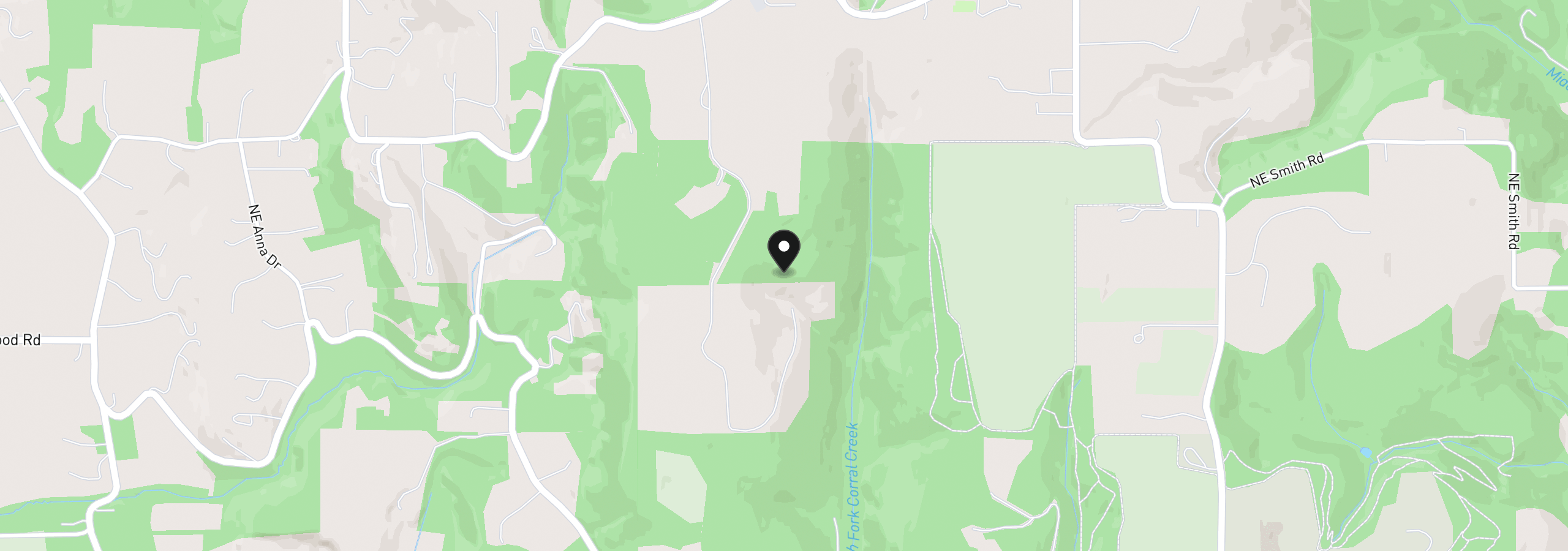 Map showing the location of NE Old Parrett Mountain Rd 2, Newberg, OR 97132