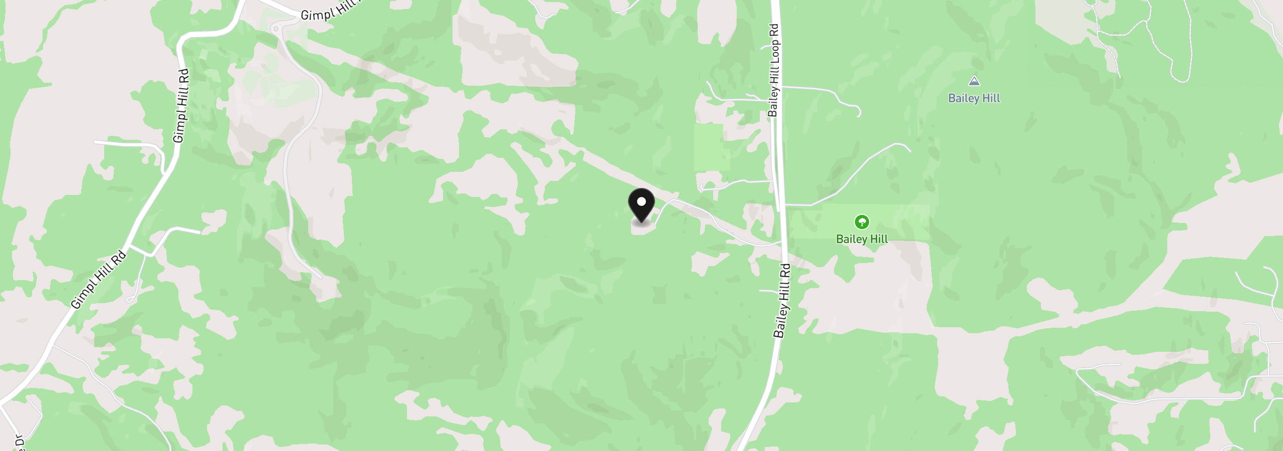 Map showing the location of 86404 Bailey Hill Rd, Eugene, OR 97405