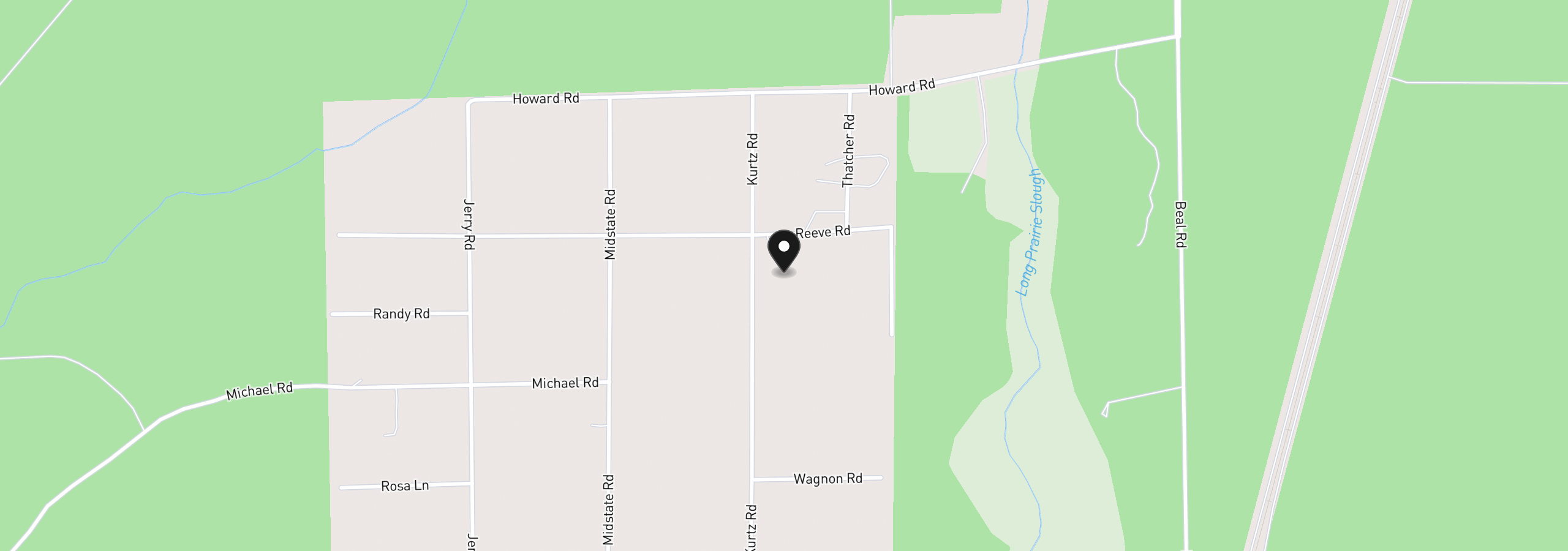 Map showing the location of 149935 Kurtz Rd, La Pine, OR 97739