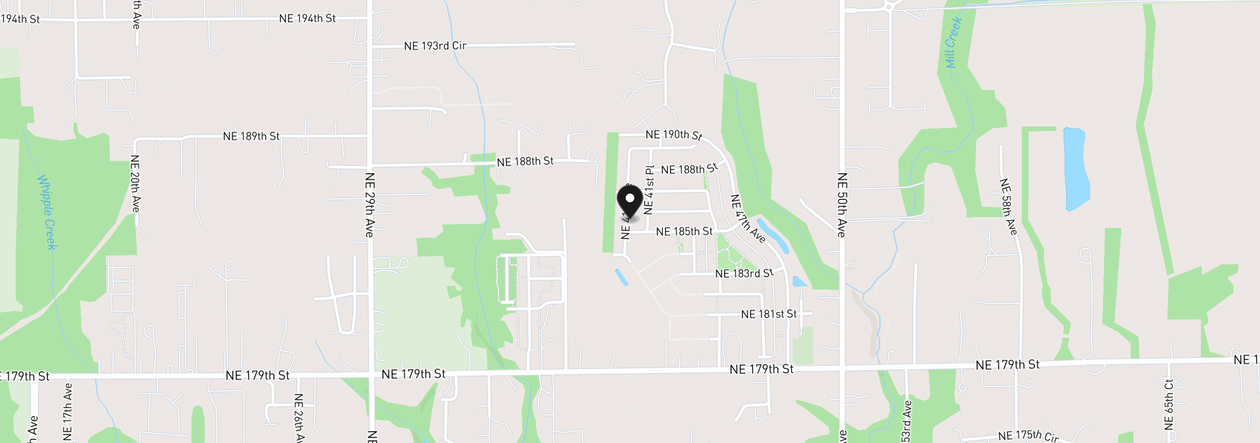 Map showing the location of 18507 NE 41st Ave Lot 433, Vancouver, Wa 98686