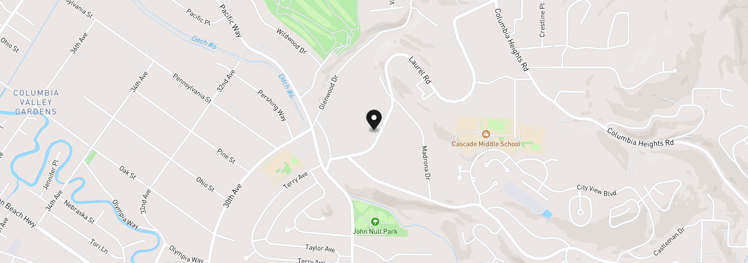 Map showing the location of 2949 Laurel Rd, Longview, Wa 98632