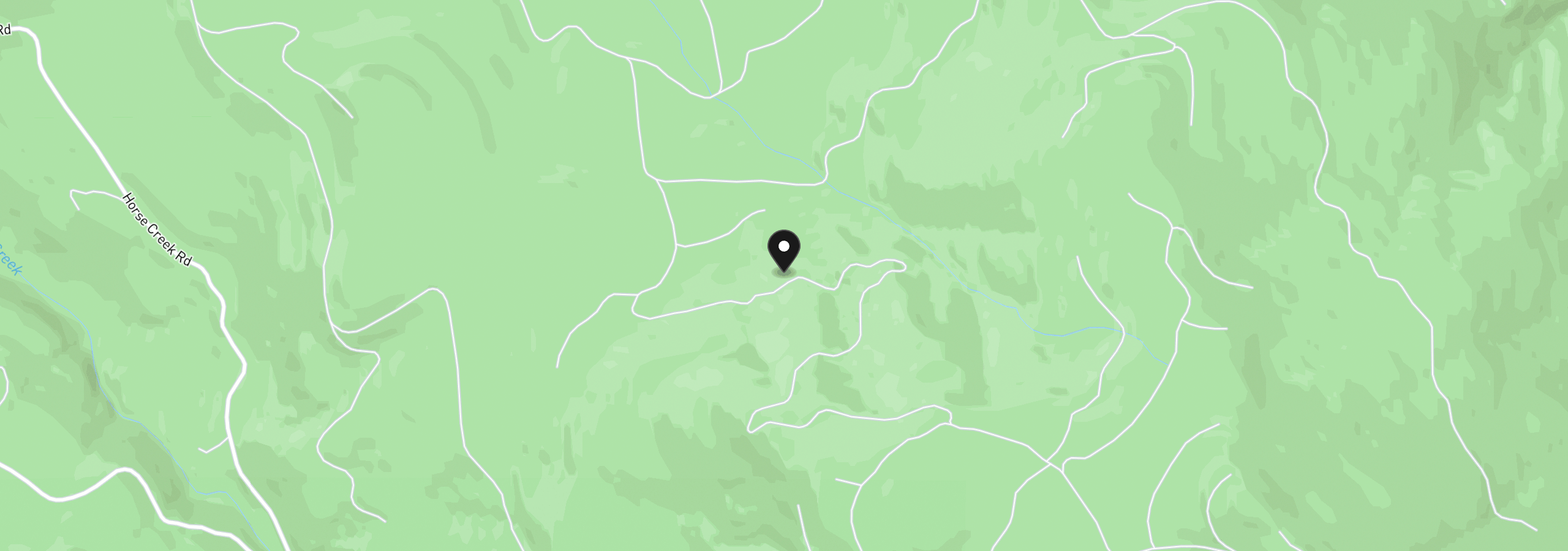 Map showing the location of 1 Middle Horse Creek Rd, Molalla, OR 97038