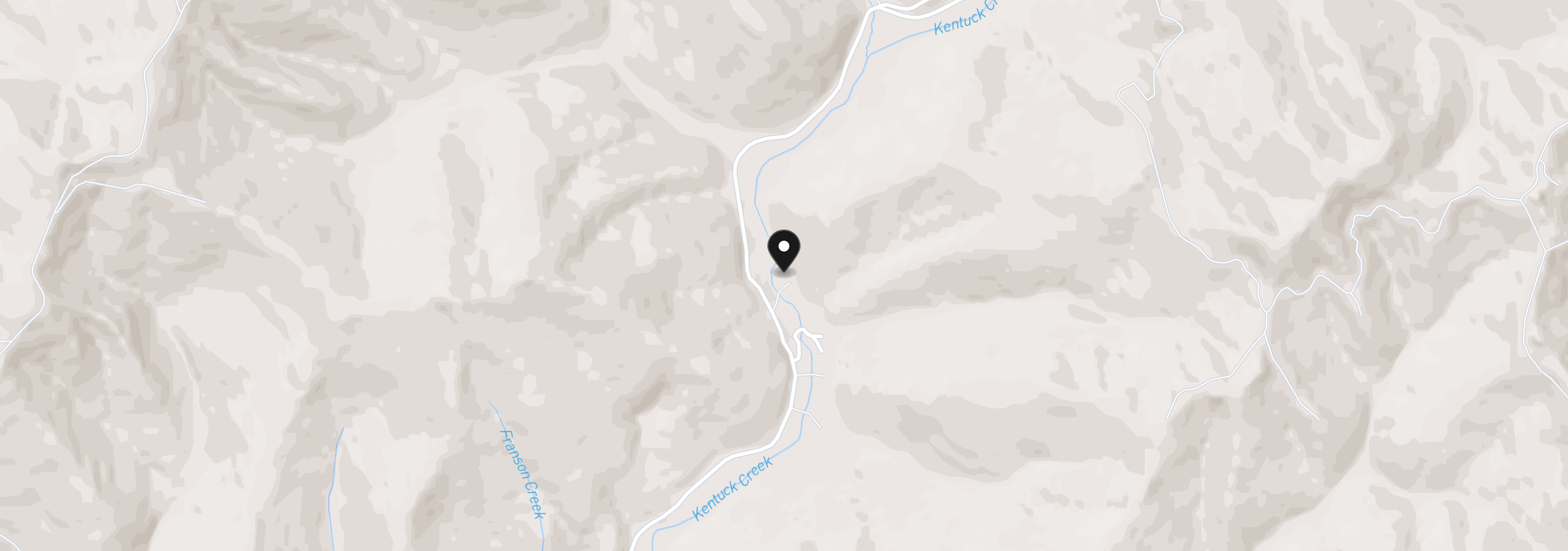 Map showing the location of 96710 Kentuck Way Ln, North Bend, OR 97459