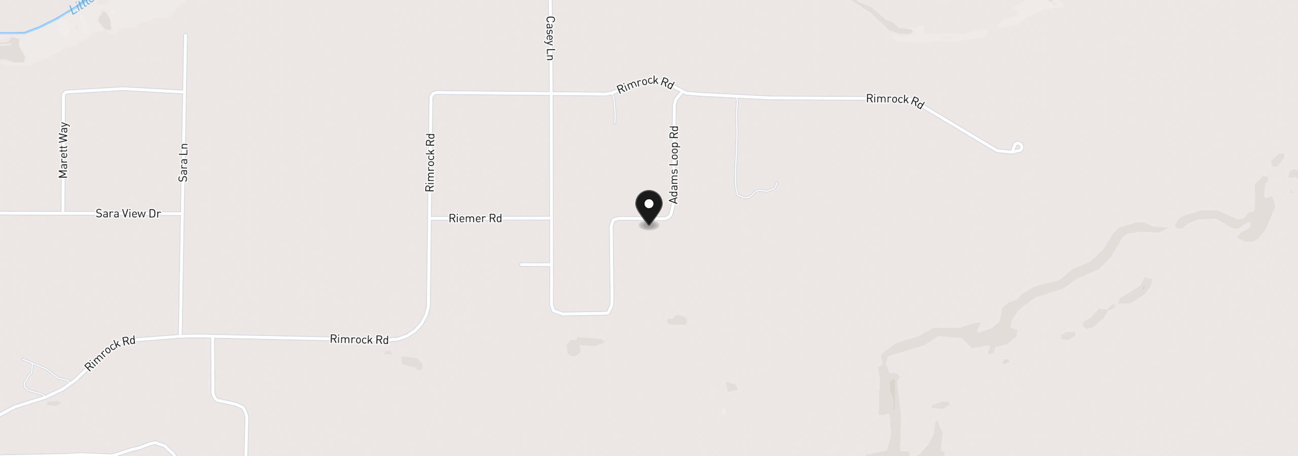 Map showing the location of 80 Adams Loop Rd, Goldendale, Wa 98620