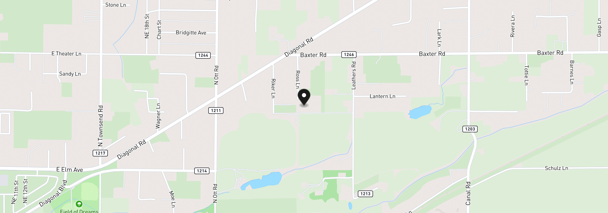 Map showing the location of 79953 Ross Ln, Hermiston, OR 97838