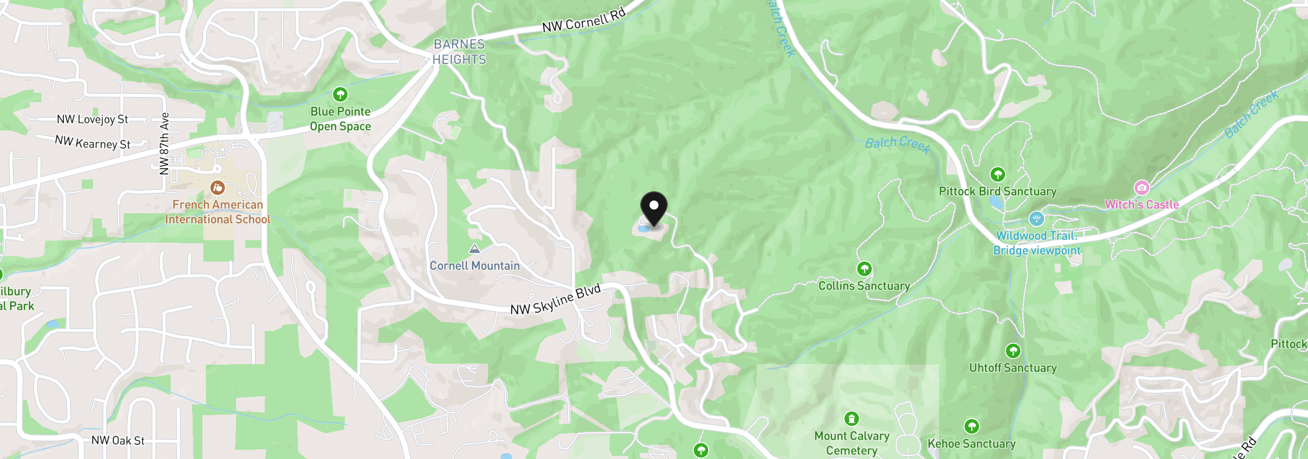 Map showing the location of 465 NW Royal Blvd, Portland, OR 97210