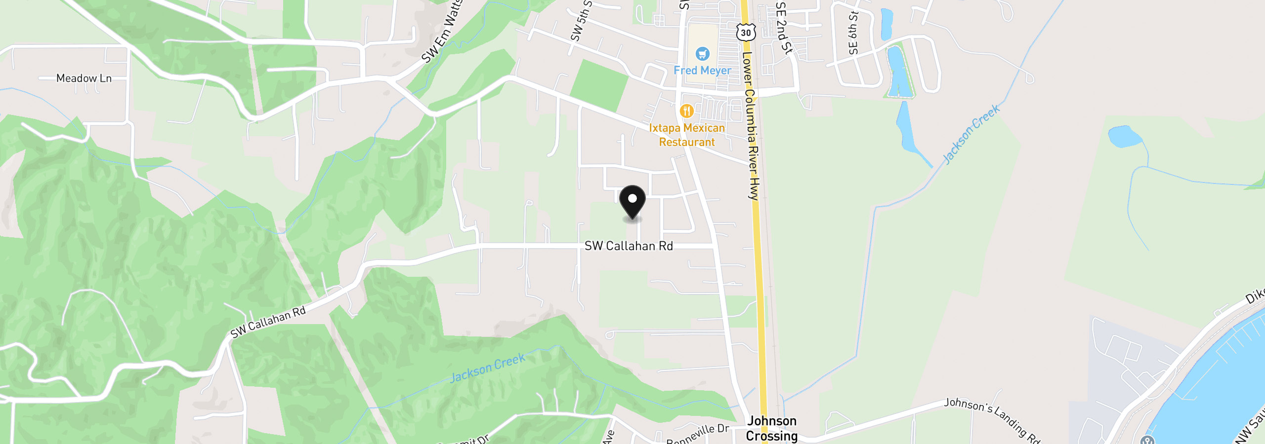 Map showing the location of 51145 SW Klompen St, Scappoose, OR 97056