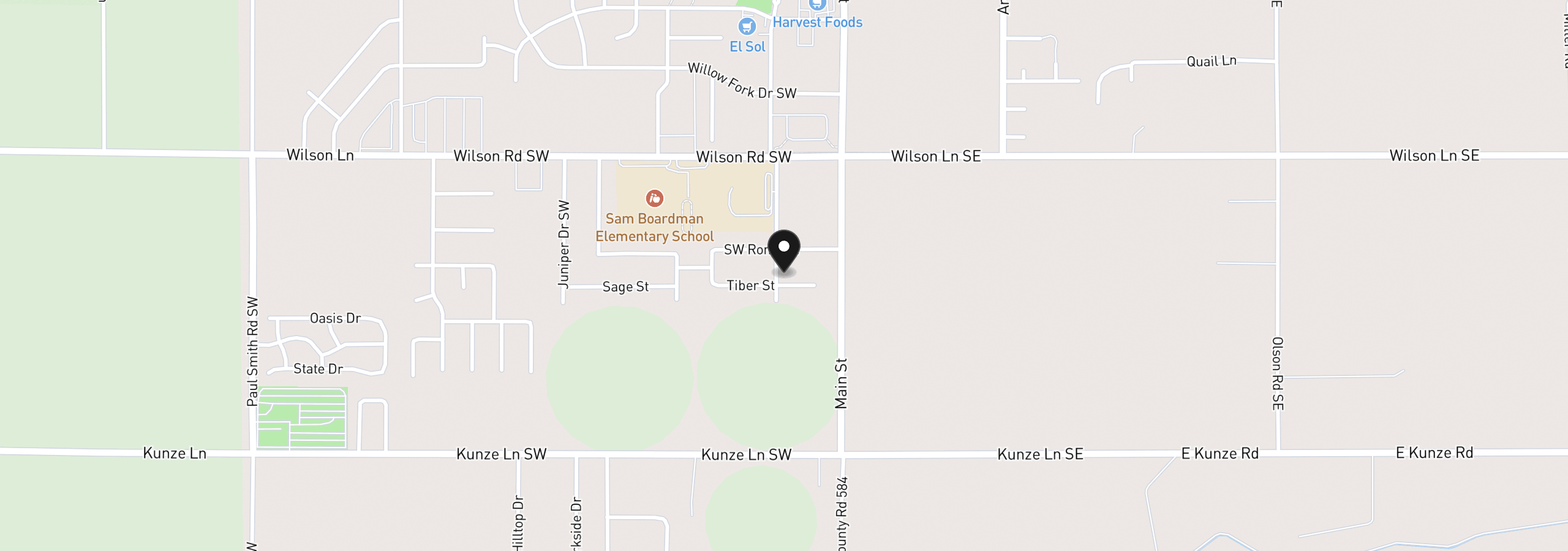 Map showing the location of 615 Tatone St, Boardman, OR 97818