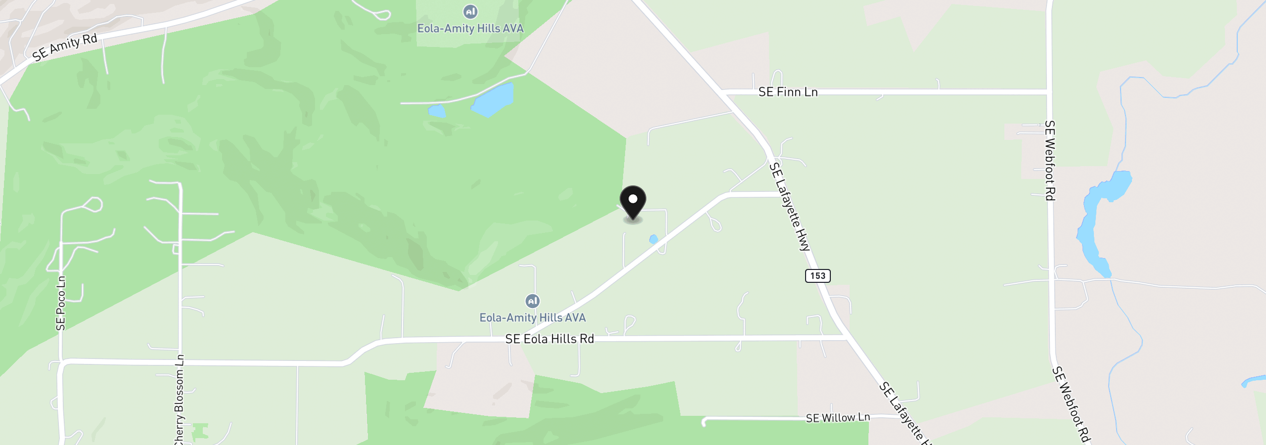 Map showing the location of 11931 SE Hood View Rd, Amity, OR 97101