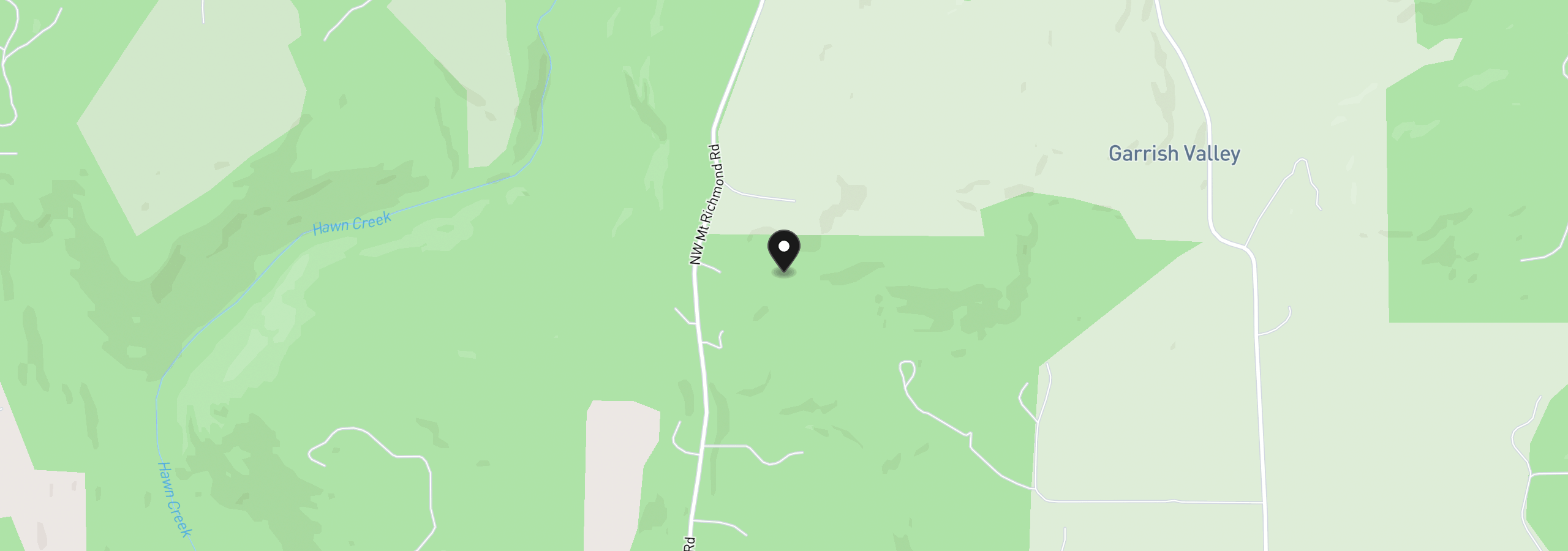Map showing the location of 25250 NW Mount Richmond Rd, Yamhill, OR 97148