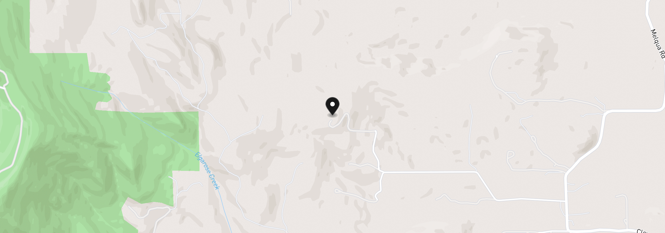 Map showing the location of 250 Mountain Dr, Roseburg, OR 97471