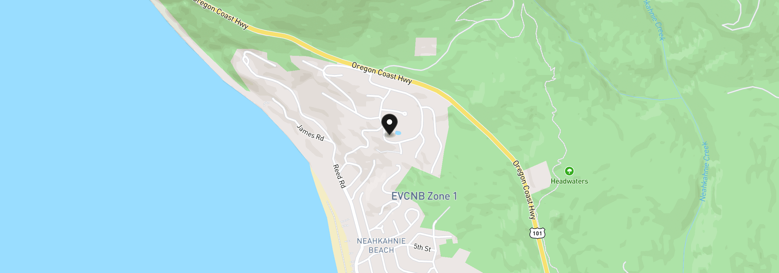 Map showing the location of 38410 Meadow Loop, Manzanita, OR 97130