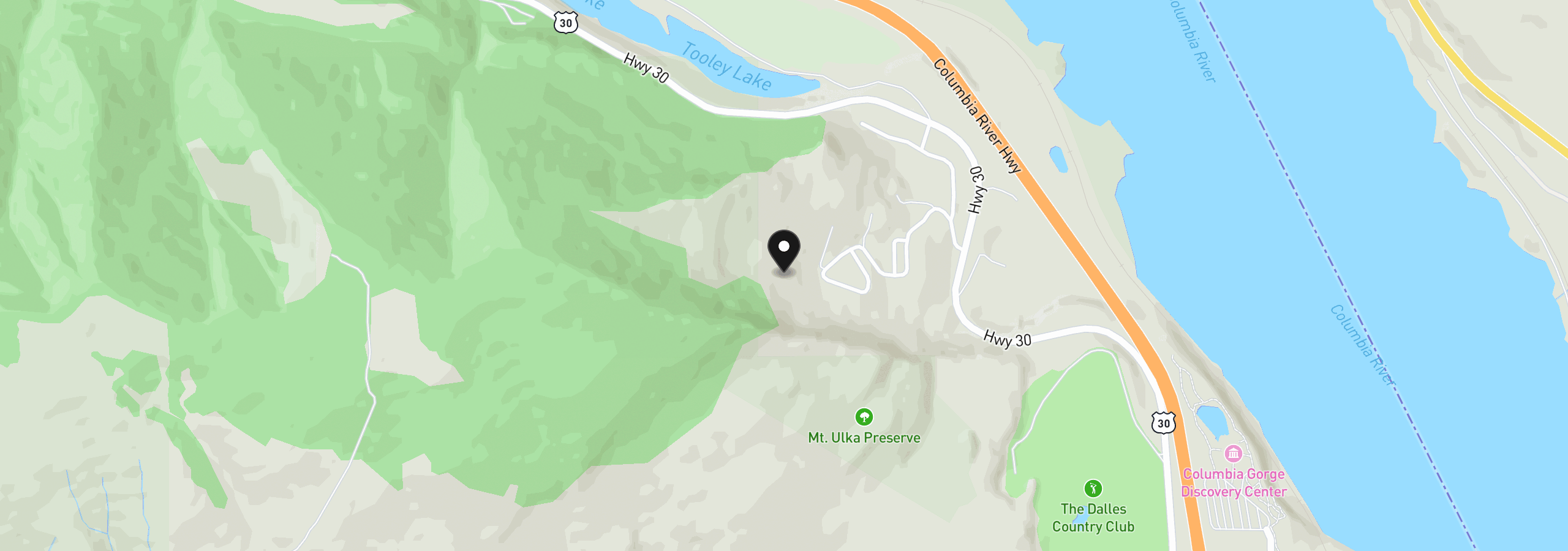 Map showing the location of 4557 Basalt St, The Dalles, OR 97058