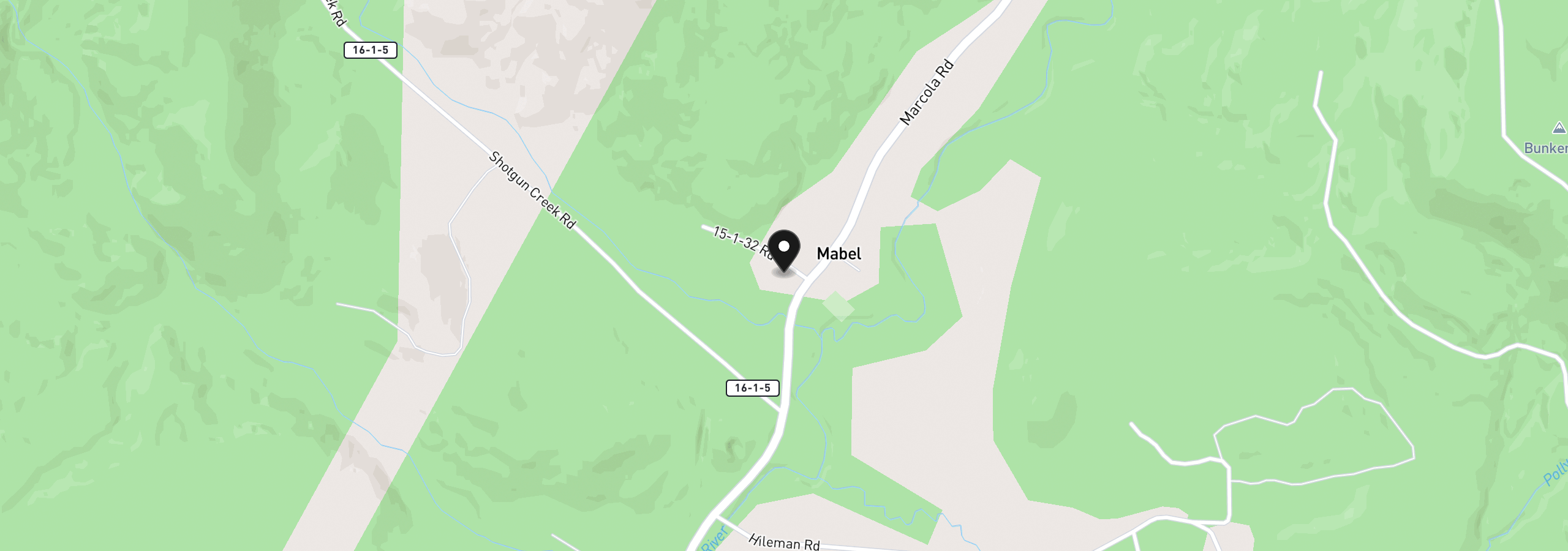 Map showing the location of 93684 Marcola Rd, Marcola, OR 97454