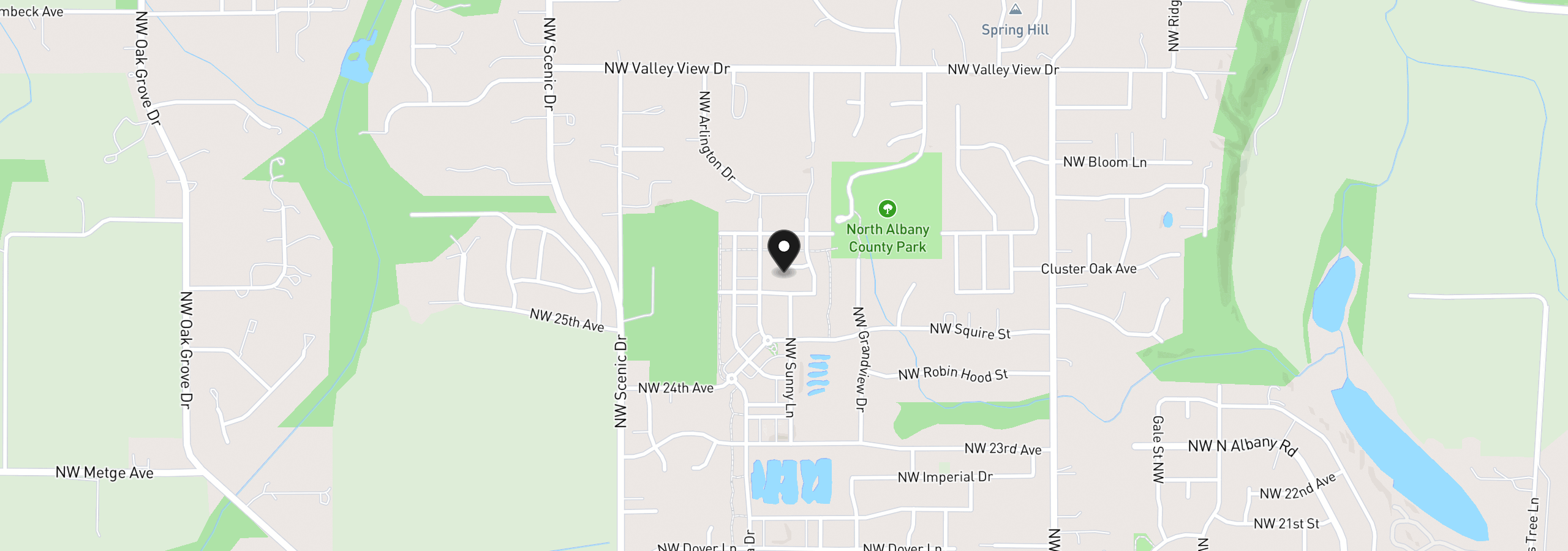 Map showing the location of 2862 Lucia Ct, Albany, OR 97321