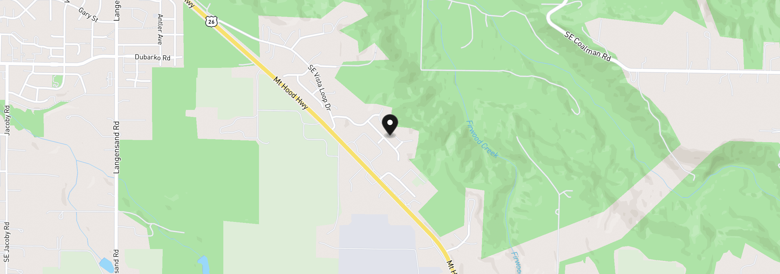 Map showing the location of 41865 Deschutes Ave 61, Sandy, OR 97055
