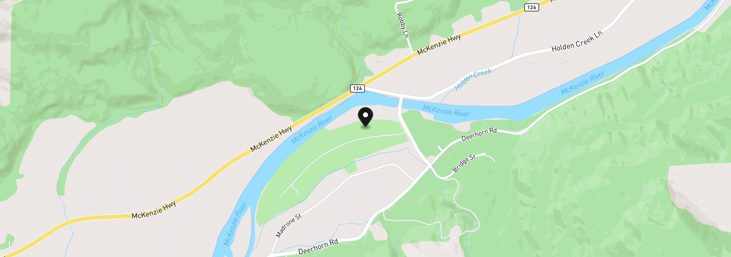 Map showing the location of 0 Omlid Dr 3, Springfield, OR 97478