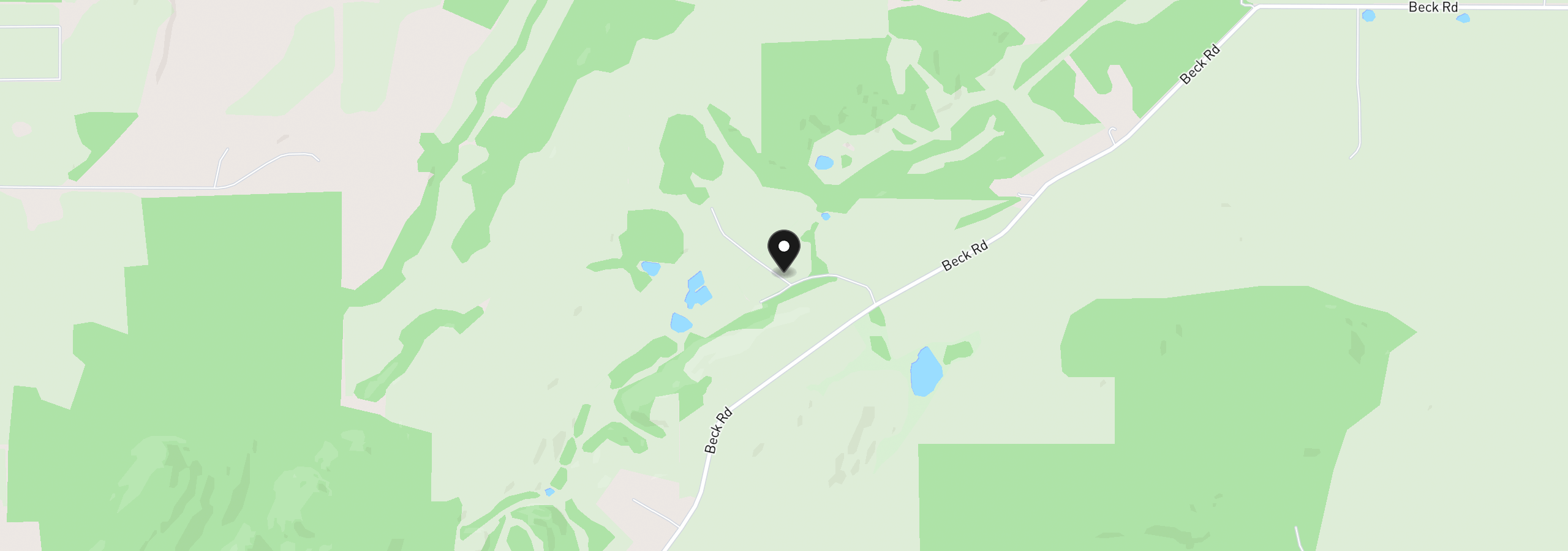 Map showing the location of 16595 Beck Rd, Dallas, OR 97338