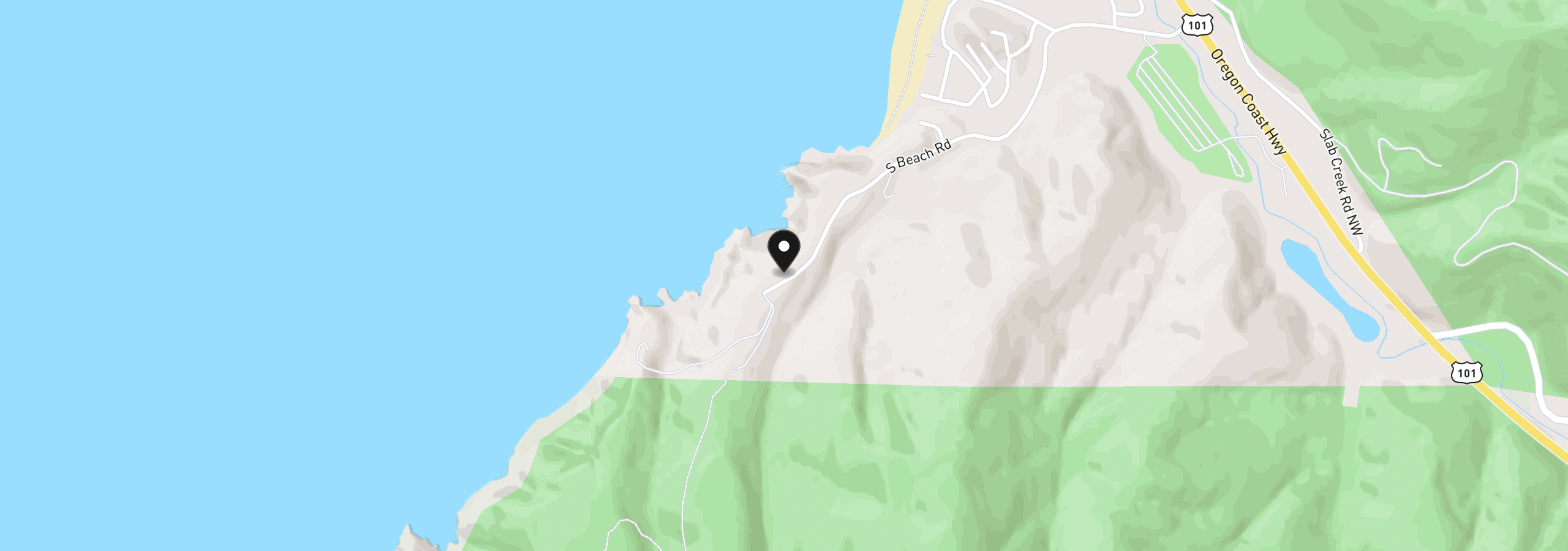 Map showing the location of South Beach Rd Tl 507, Neskowin, OR 97149