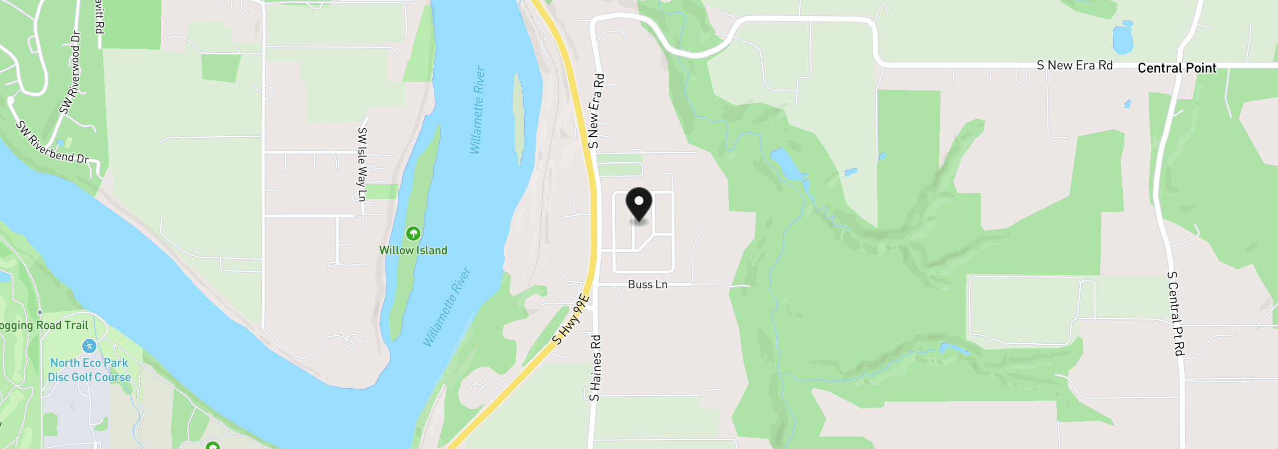 Map showing the location of 10038 S New Era Rd 5, Canby, OR 97013