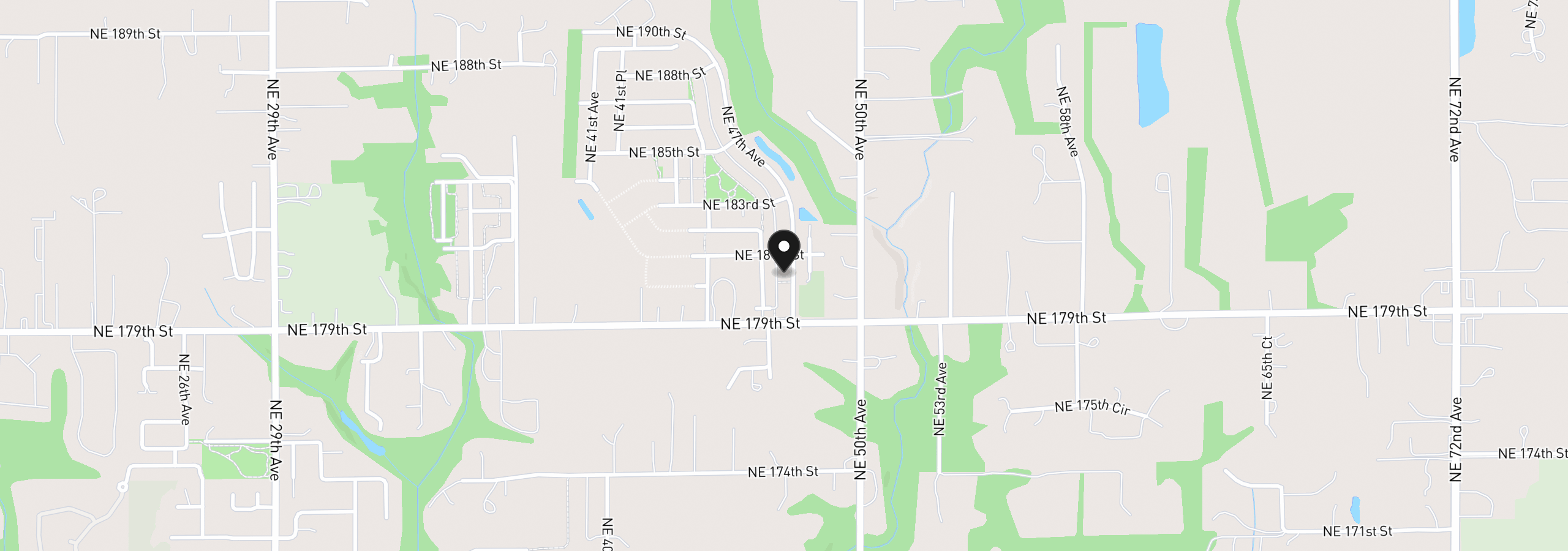 Map showing the location of 18006 NE 47th Ave, Vancouver, Wa 98686