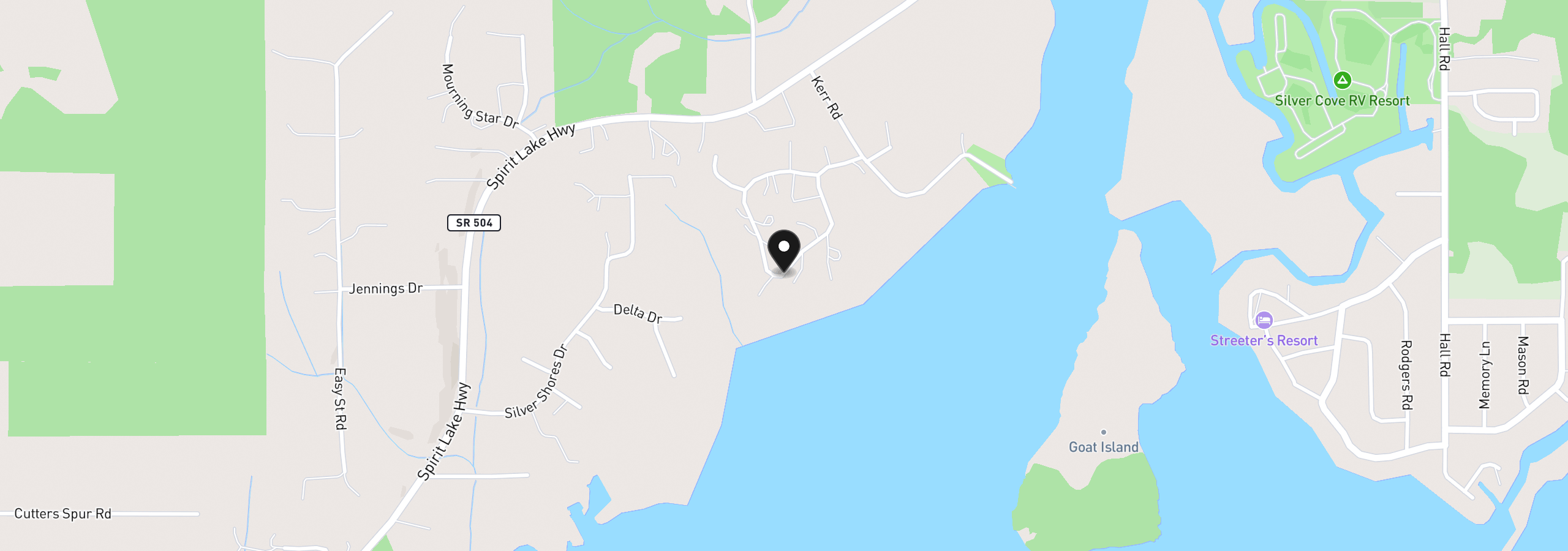 Map showing the location of 211 Basswood Dr, Silver Lake, Wa 98645