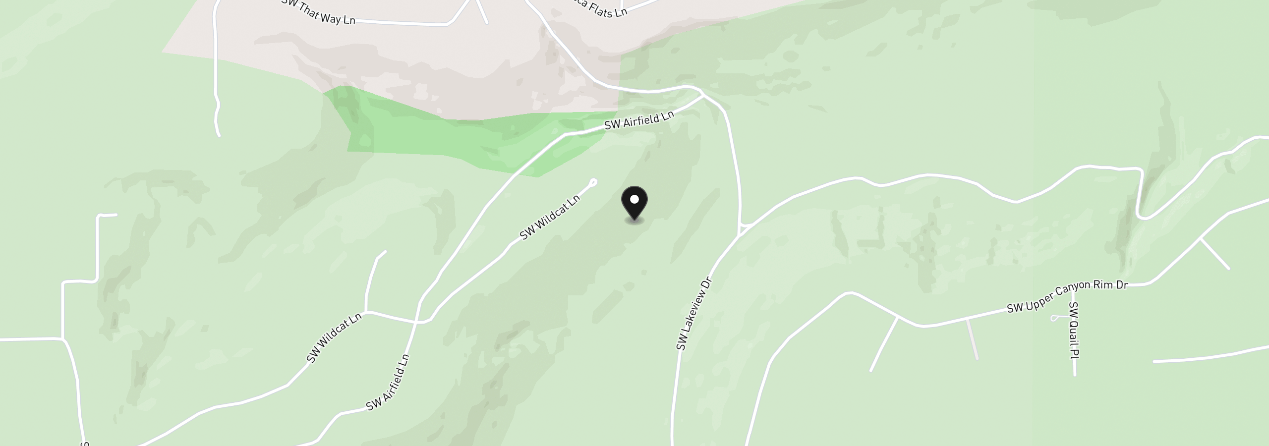Map showing the location of 5191 SW Wildcat Ln, Culver, OR 97734