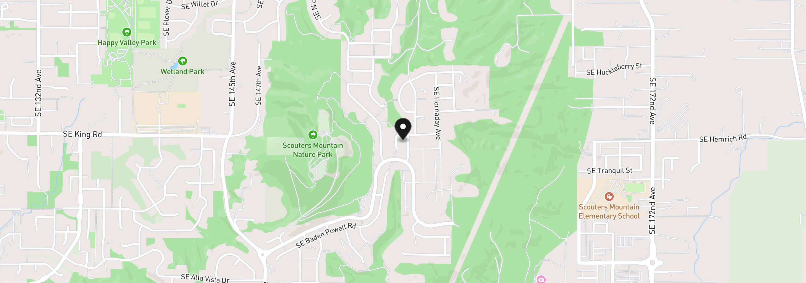 Map showing the location of 15796 SE Star Vista Ct 380, Happy Valley, OR 97086