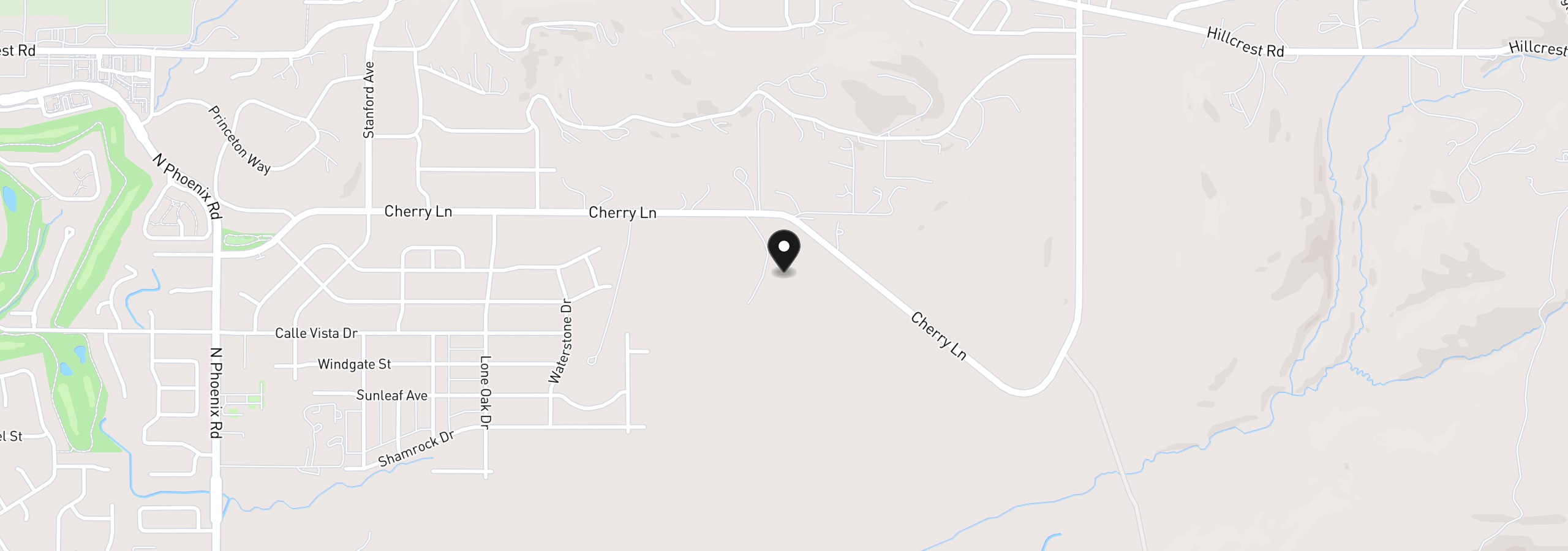 Map showing the location of 4900 Cherry Ln, Medford, OR 97504