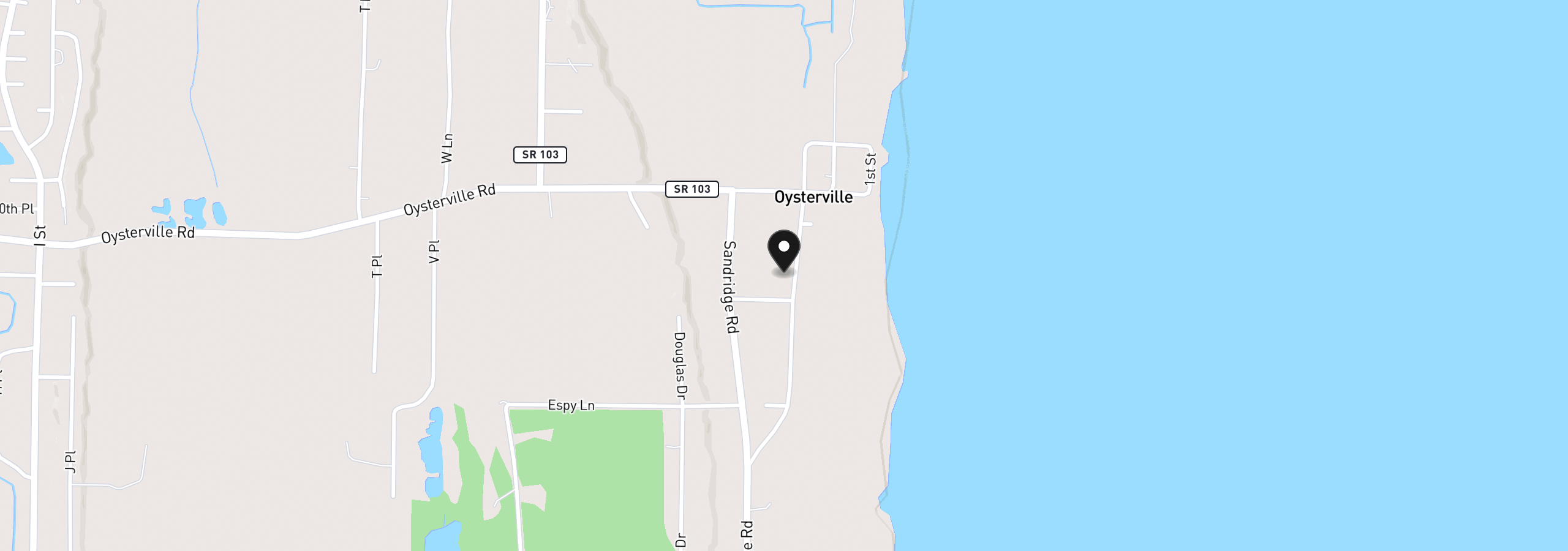 Map showing the location of 33811 Territory Rd, Oysterville, Wa 98641