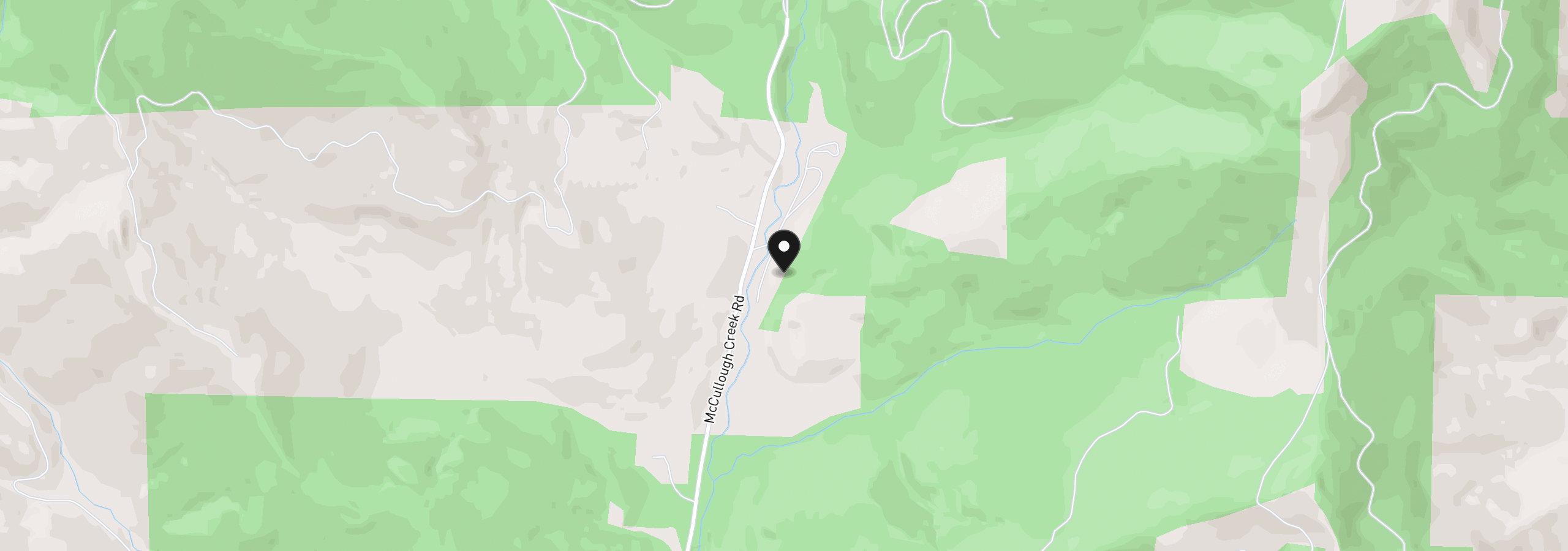 Map showing the location of 1871 McCullough Creek Rd, Glendale, OR 97442