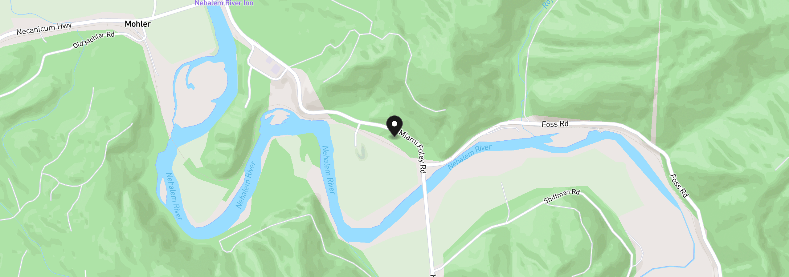Map showing the location of 34000 Miami Foley Rd, Nehalem, OR 97131