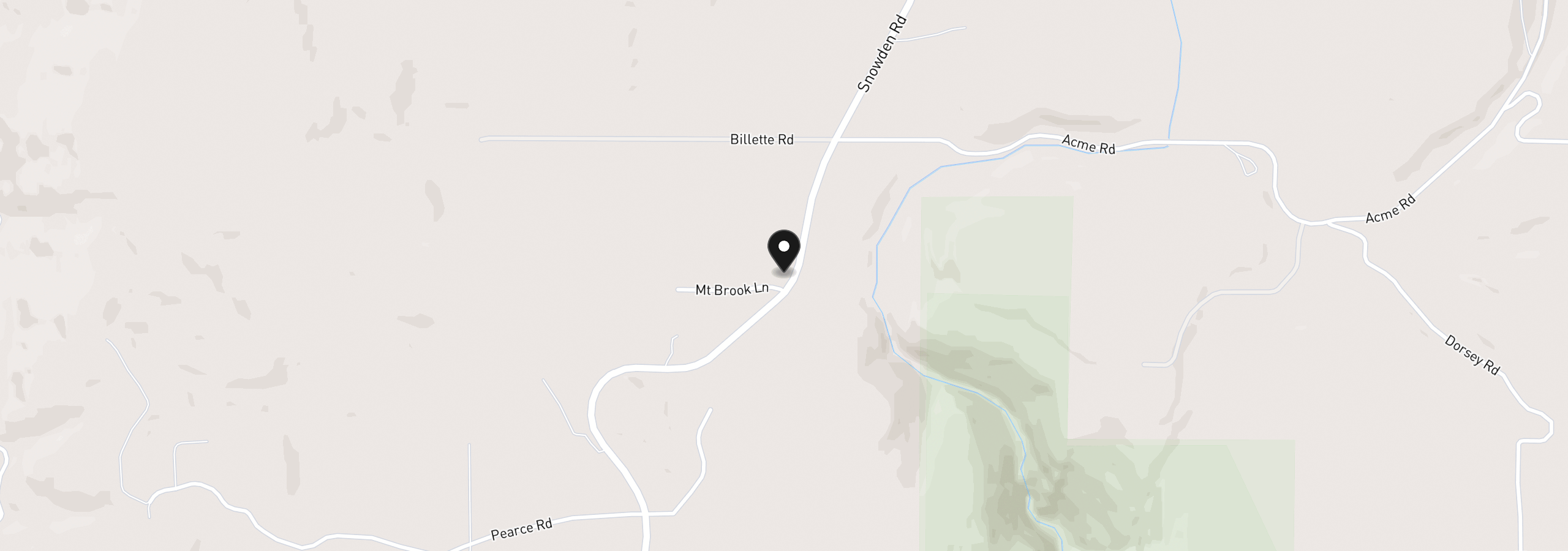 Map showing the location of 851 Snowden Rd, White Salmon, Wa 98672