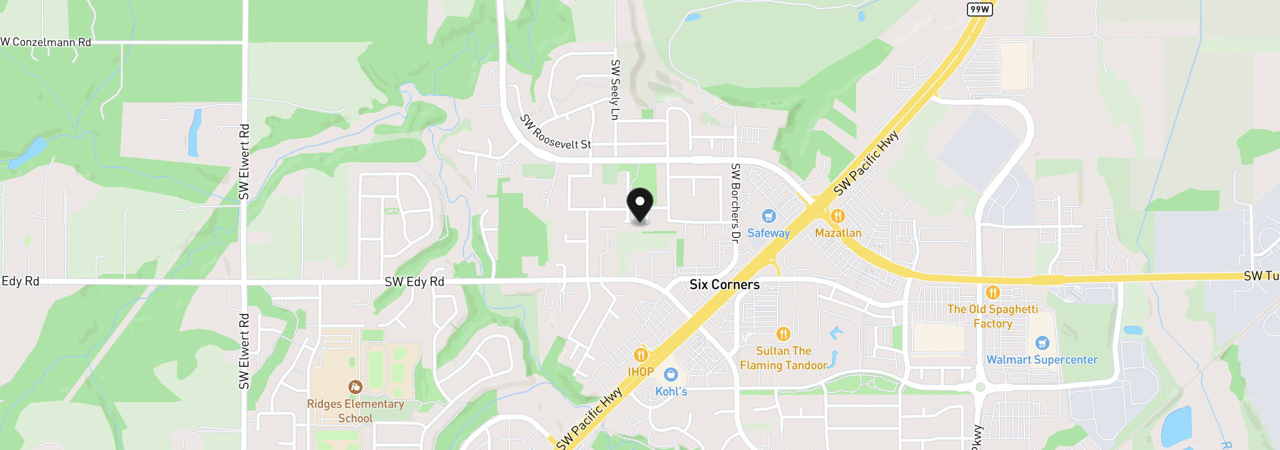 Map showing the location of 20763 SW Nettle Pl, Sherwood, OR 97140