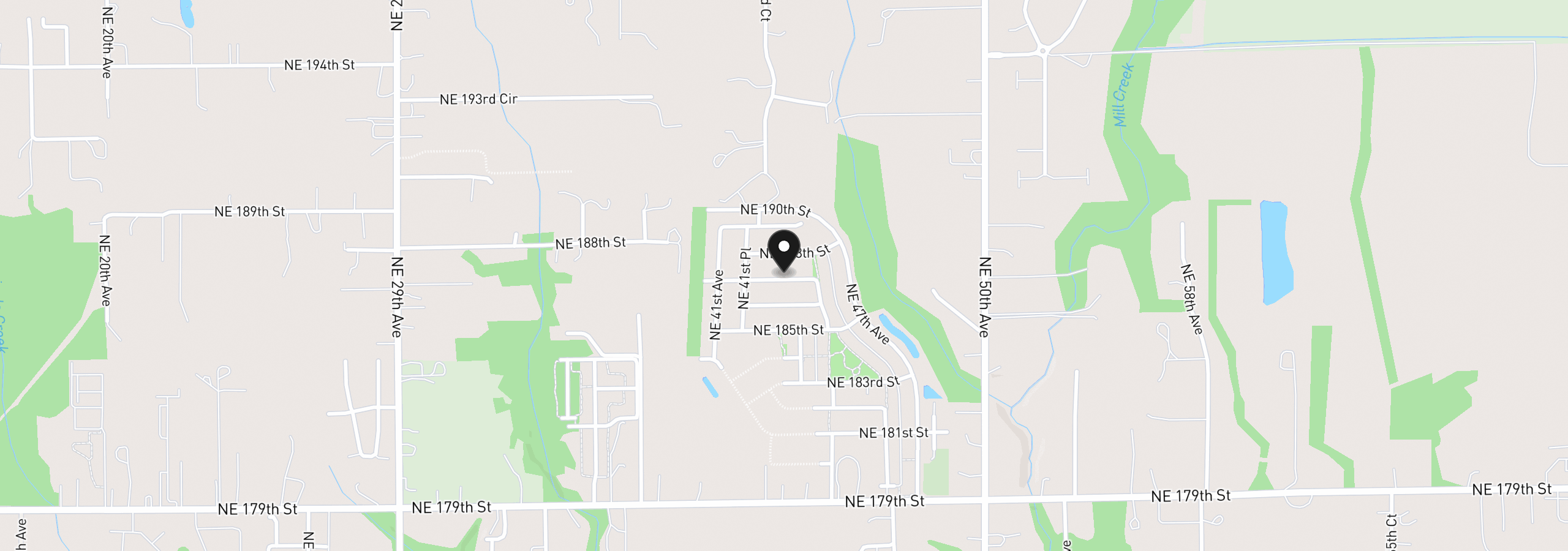 Map showing the location of 4114 NE 187th St Lot 292, Vancouver, Wa 98686