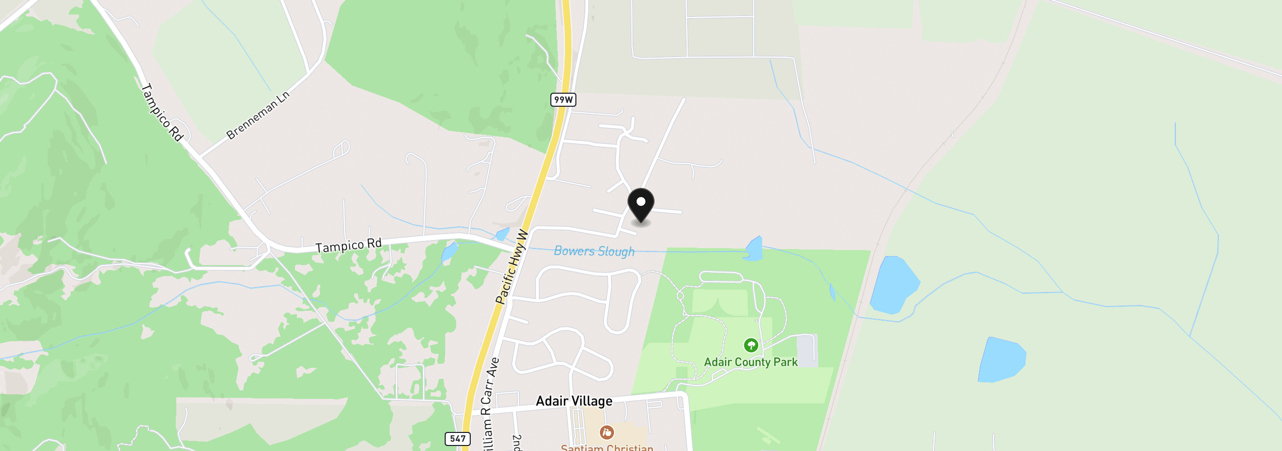 Map showing the location of 8110 Daphne Ct, Corvallis, OR 97330