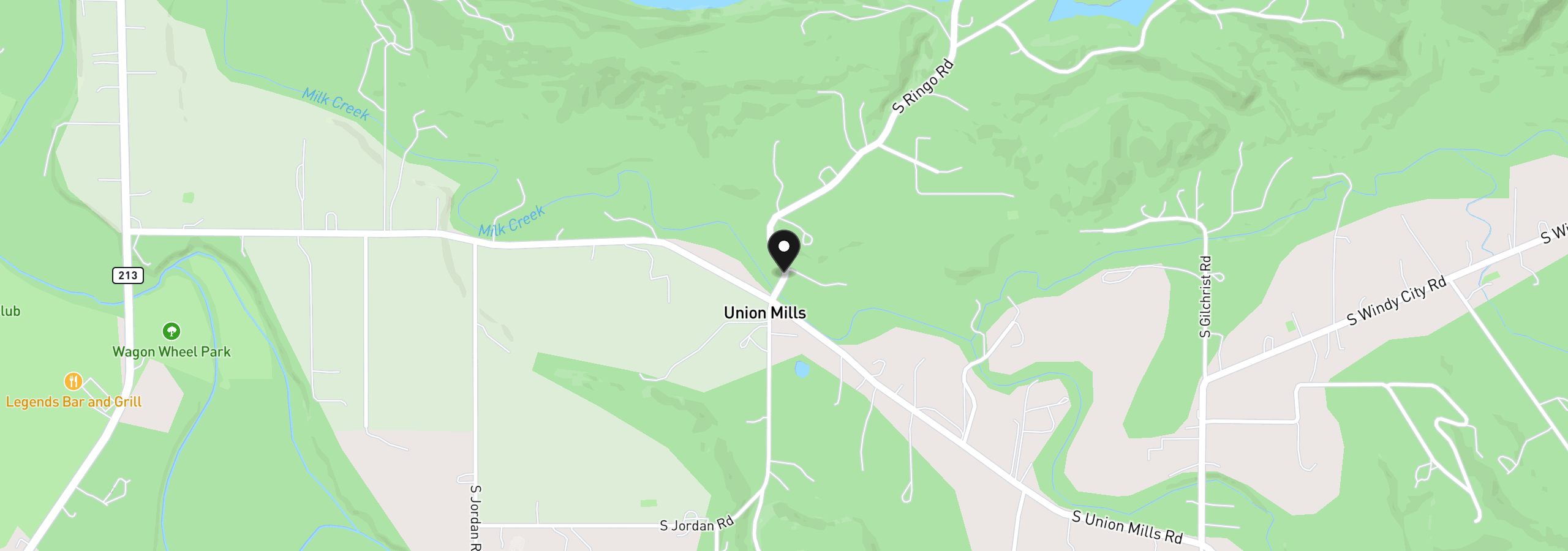 Map showing the location of S Ringo Rd, Mulino, OR 97042